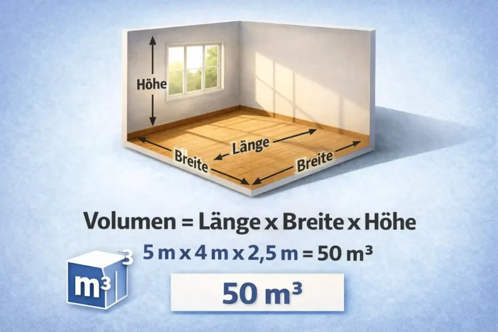 Kubikmeter Rechner | m³ einfach berechnen für Raum & Beton 2 Kubikmeter berechnen für Quader und Boxen