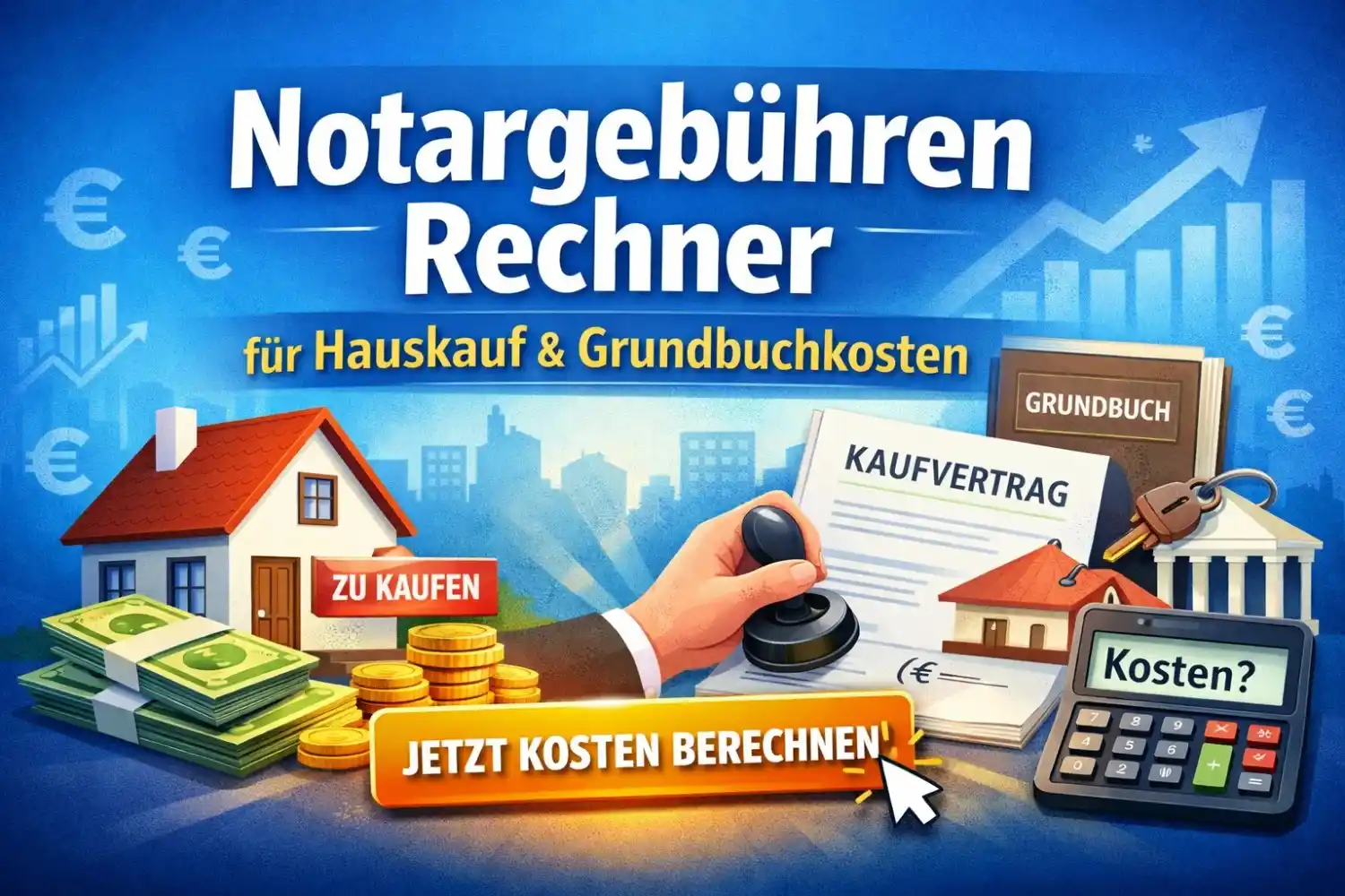 Notargebühren Rechner, Notar Und Grundbuchkosten Berechnen