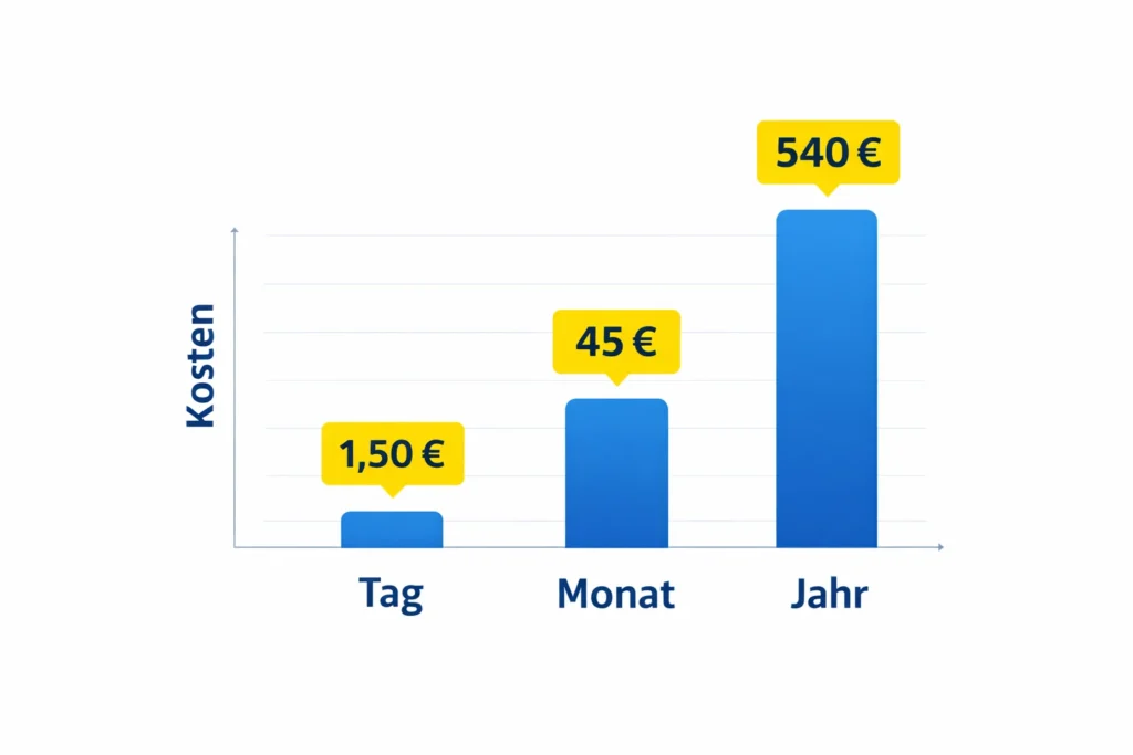 stromkosten pro tag monat jahr vergleich stromverbrauch kostenentwicklung diagramm