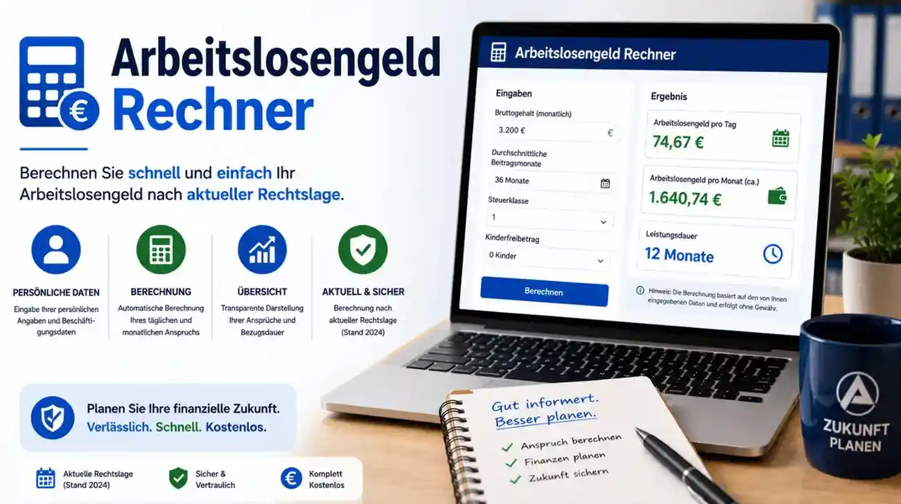 Arbeitslosengeld Rechner 2026, ALG 1 Hhe Sofort Berechnen