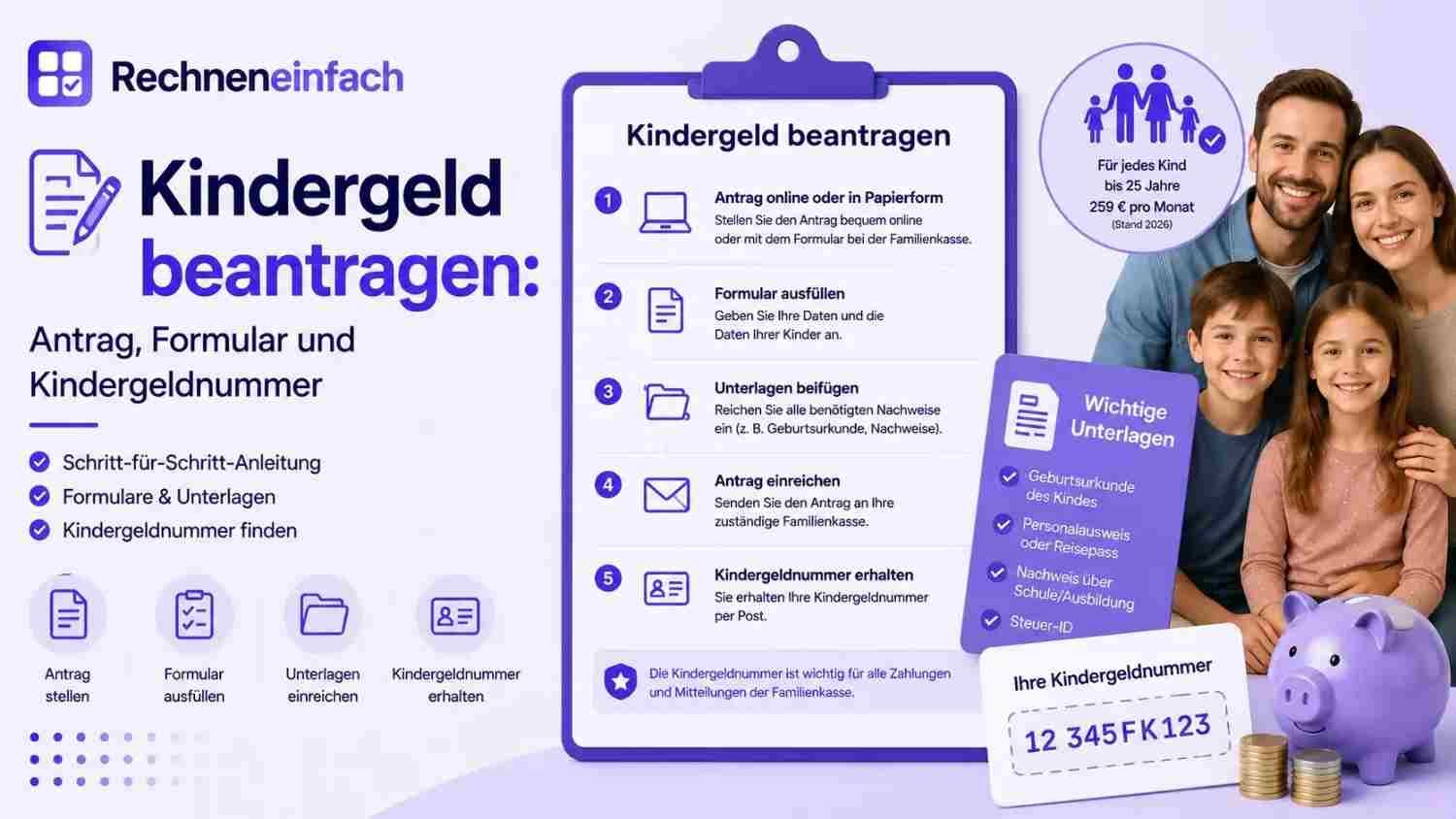 Kindergeld beantragen 2026 – Antrag, Formular und Kindergeldnummer erklärt